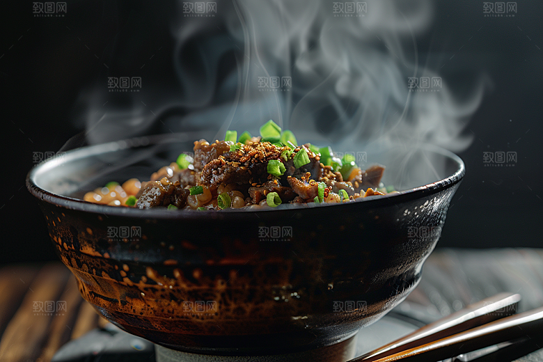 早餐面条小吃面条摄影图