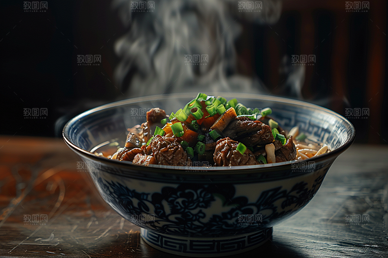 早餐面条汤面面条摄影图