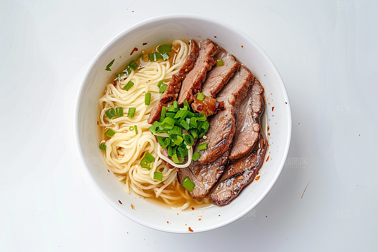 早餐面条汤面高清摄影图