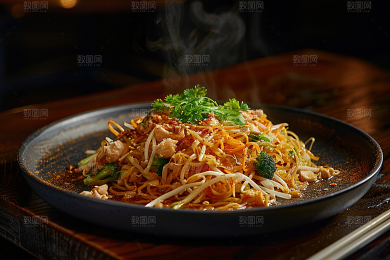 早餐面条小吃高清摄影图