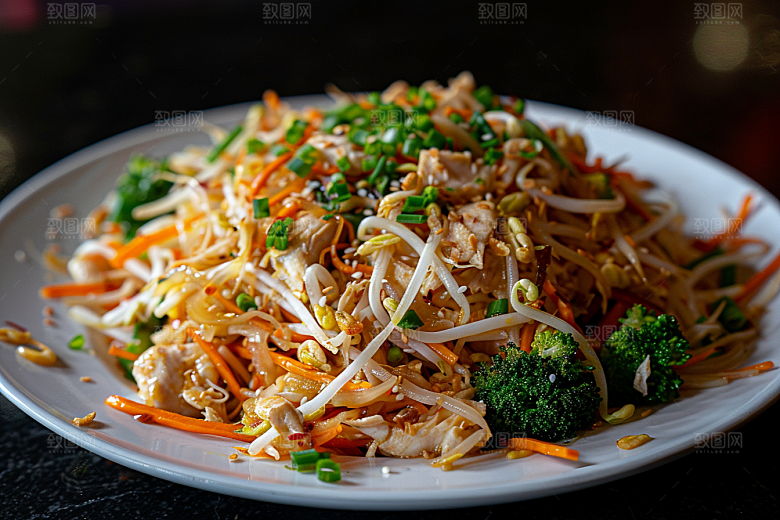 早餐面条美食汤面摄影图