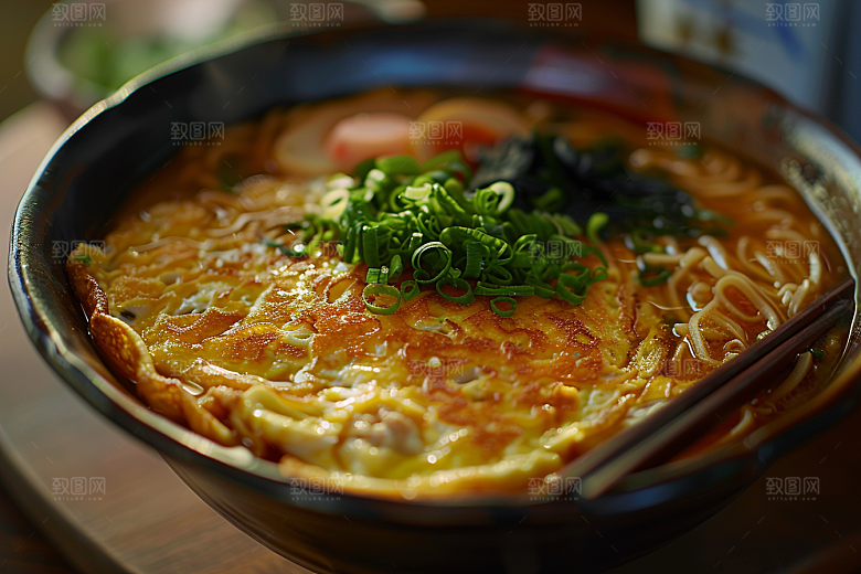 早餐面条美食面食摄影图