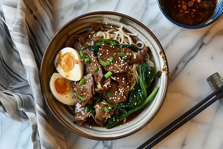 早餐面条面食面条摄影图