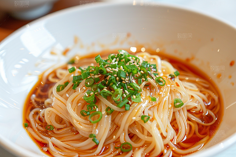 早餐面条面条美食摄影图