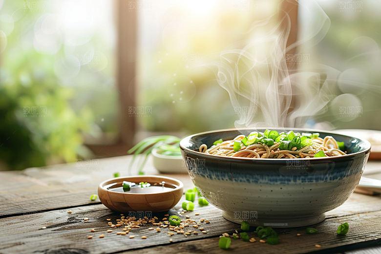 早餐面条小吃高清摄影图