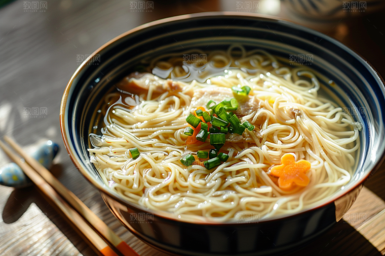 早餐面条高清美食摄影图