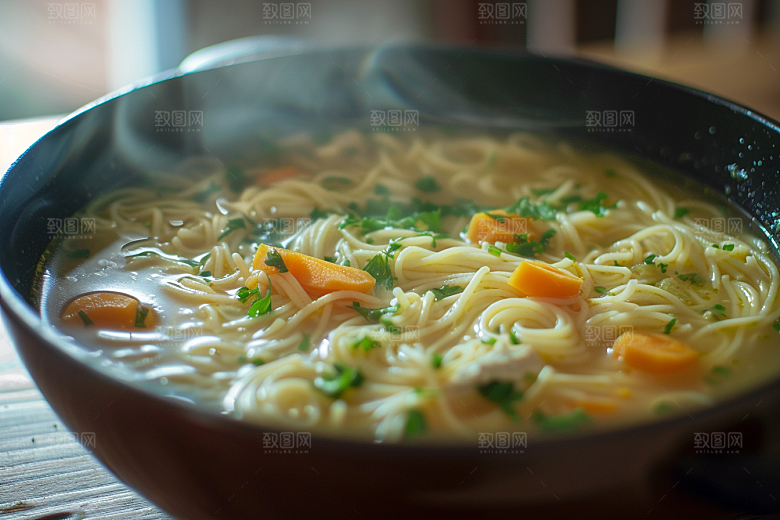 早餐面条面条高清摄影图