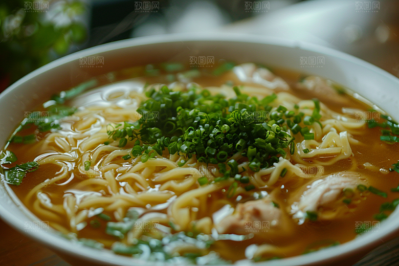 早餐面条美食美味摄影图