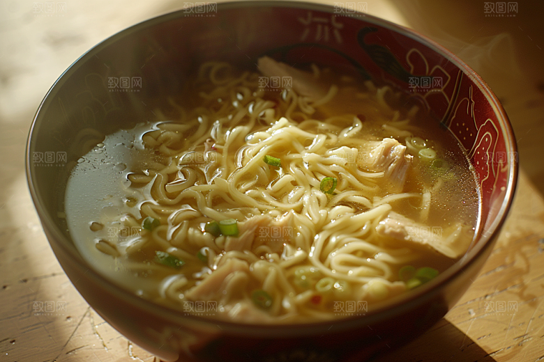 早餐面条小吃拉面摄影图