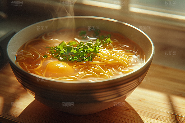 早餐面条高清美食摄影图