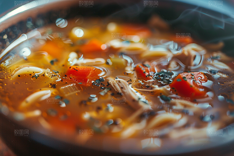 早餐面条面食汤面摄影图