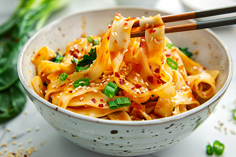 早餐面条小吃面食摄影图