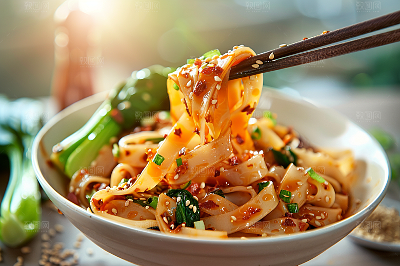 早餐面条面食面条摄影图
