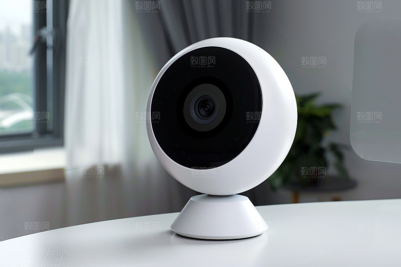 智能摄像头电子设备360度摄影图