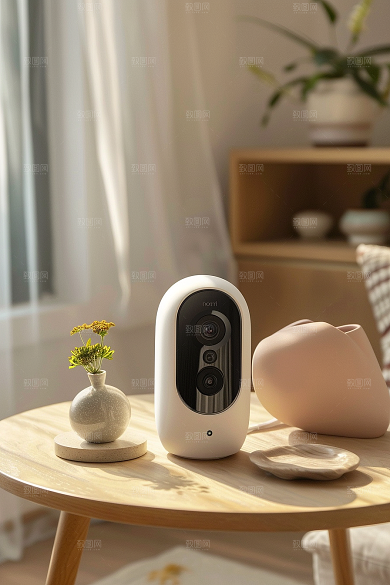 智能摄像头产品360度摄影图
