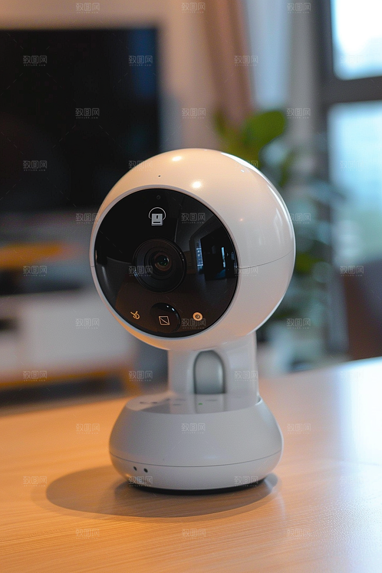 智能摄像头360度产品摄影图