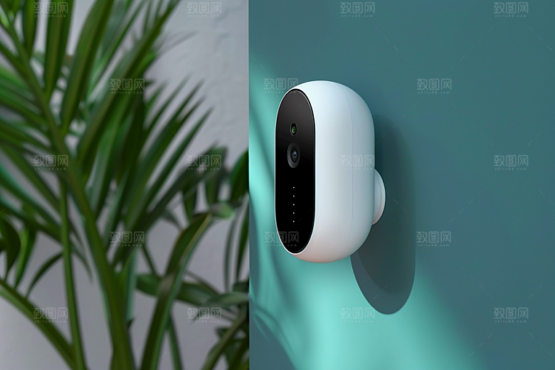 智能摄像头360度产品摄影图