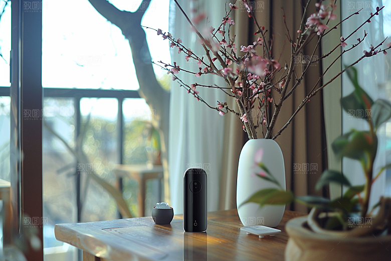 智能摄像头全景摄像头360度摄影图