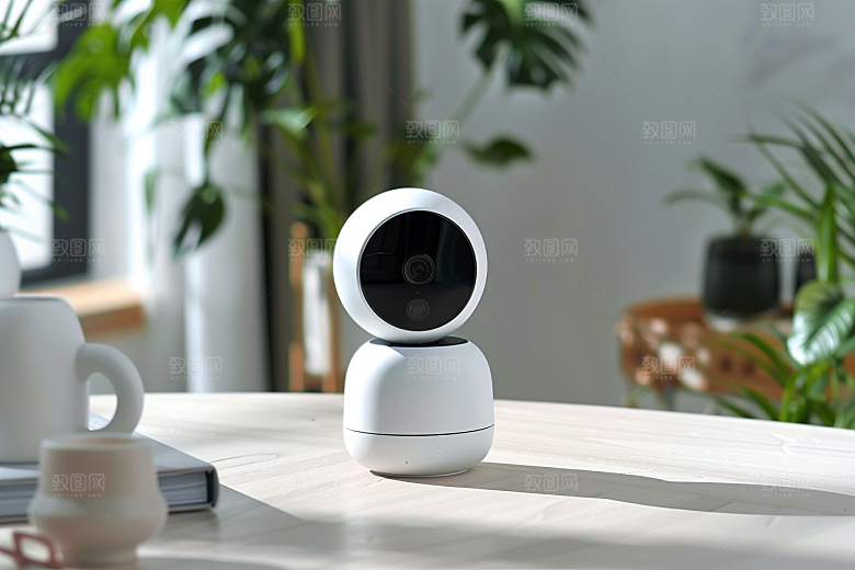 智能摄像头360度家居摄影图