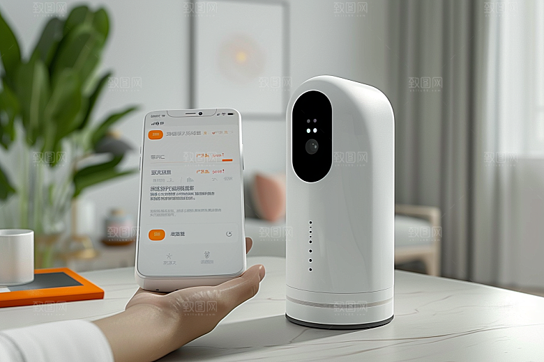 智能摄像头产品360度摄影图