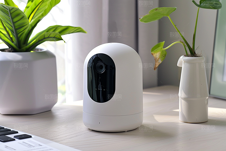 智能摄像头360度全景摄像头摄影图