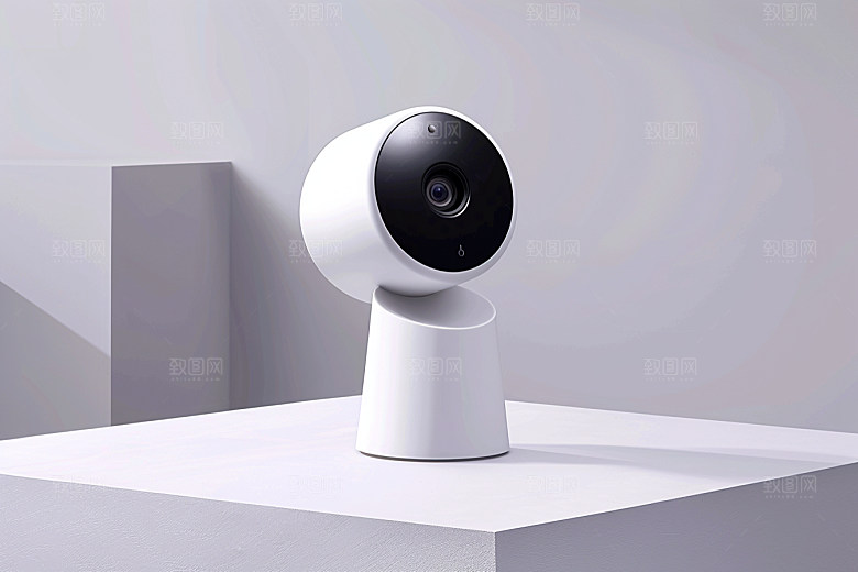 智能摄像头360度产品摄影图