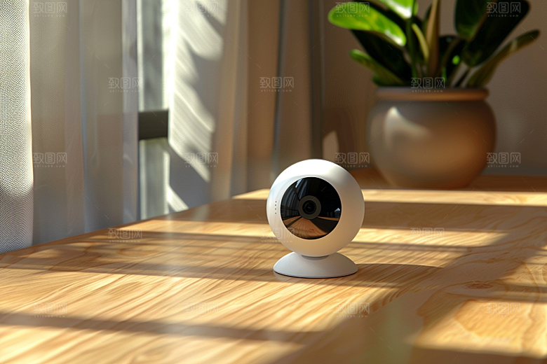 智能摄像头360度产品摄影图