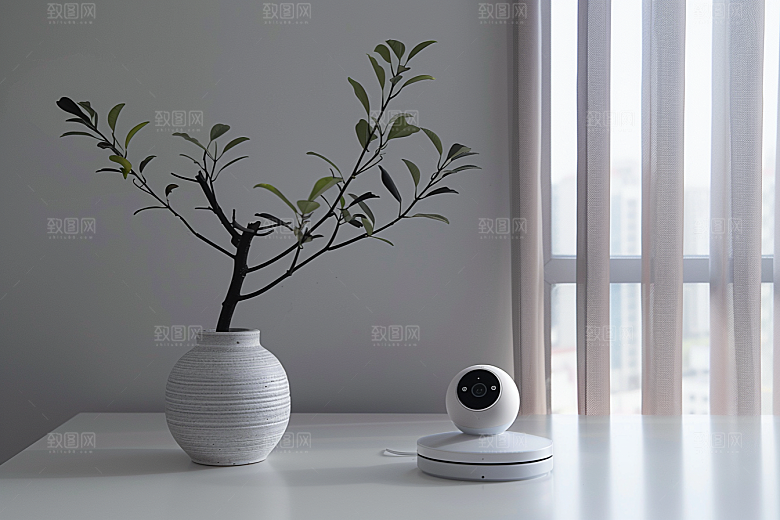 智能摄像头高清360度摄影图