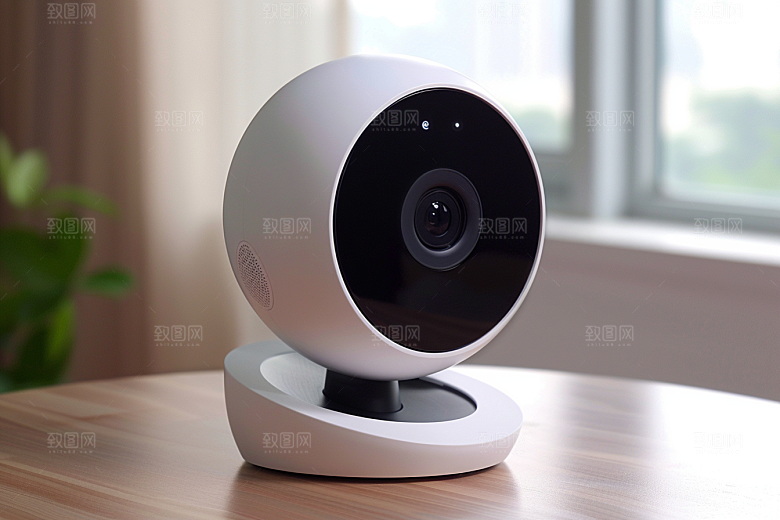 智能摄像头360度产品摄影图