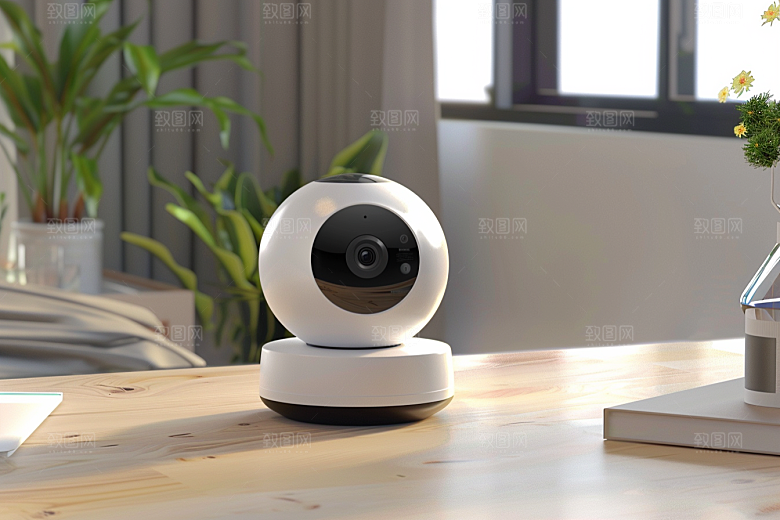 智能摄像头360度产品摄影图