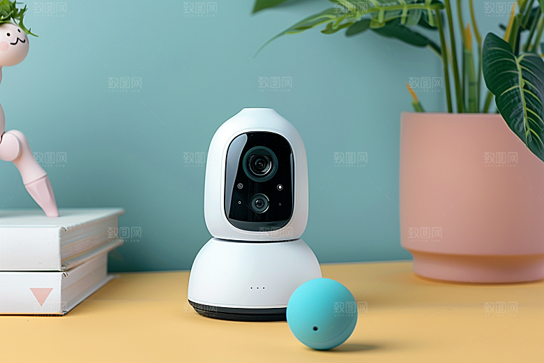智能摄像头产品小家电摄影图