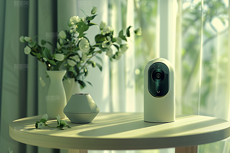 智能摄像头360度产品摄影图
