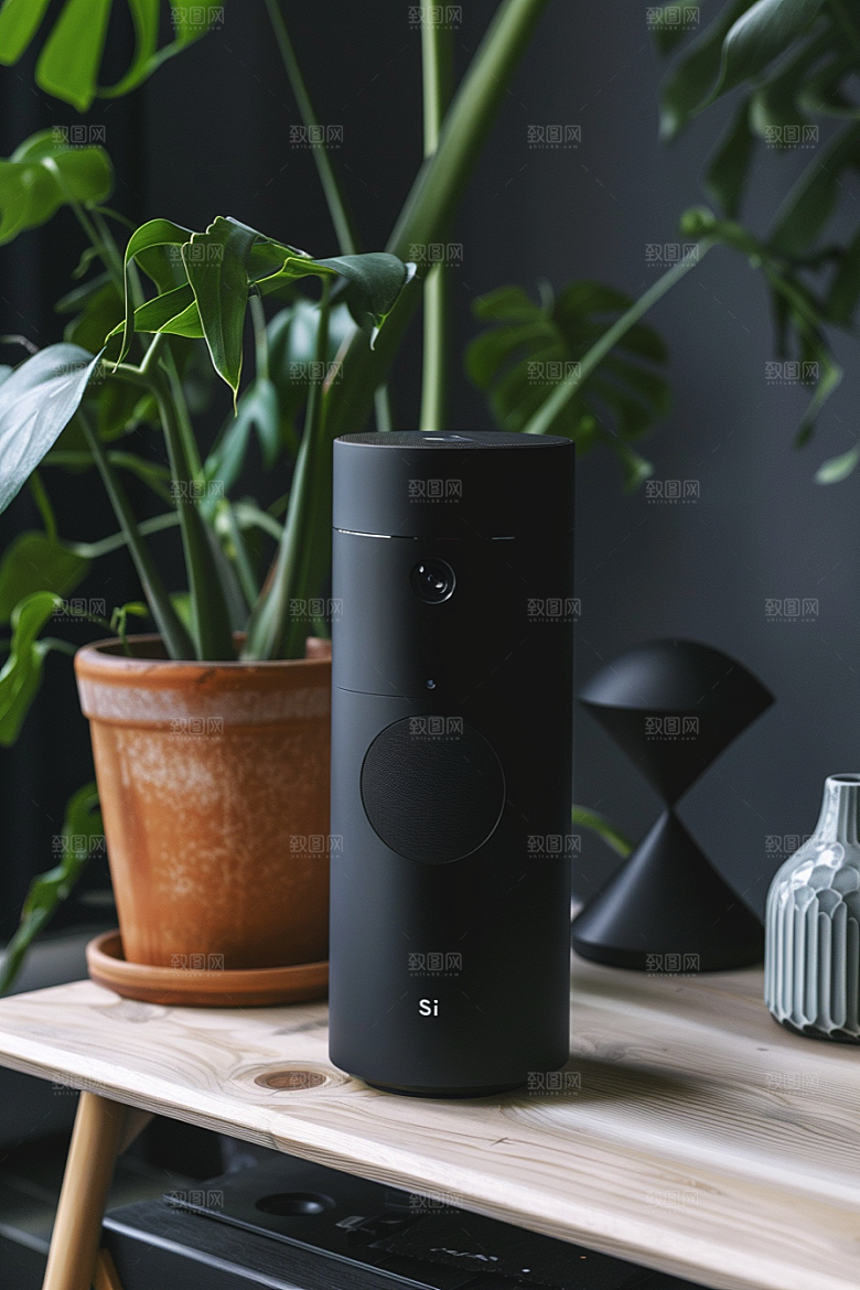 智能摄像头全景摄像头家居摄影图