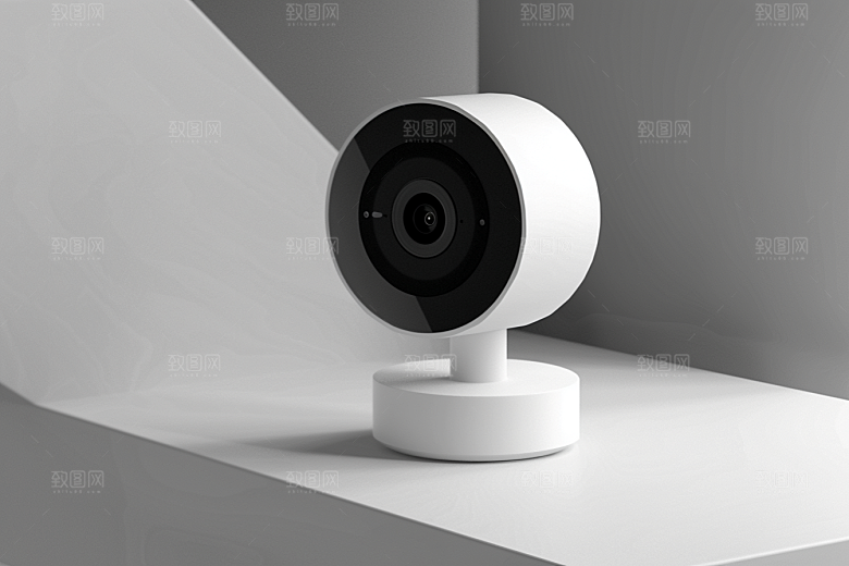 智能摄像头产品360度摄影图
