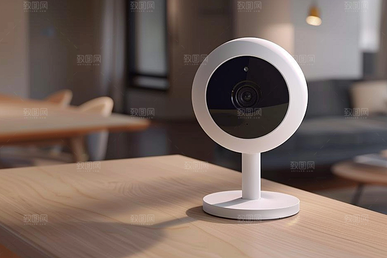 智能摄像头360度家用摄影图