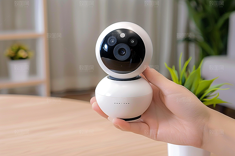 智能摄像头360度产品摄影图