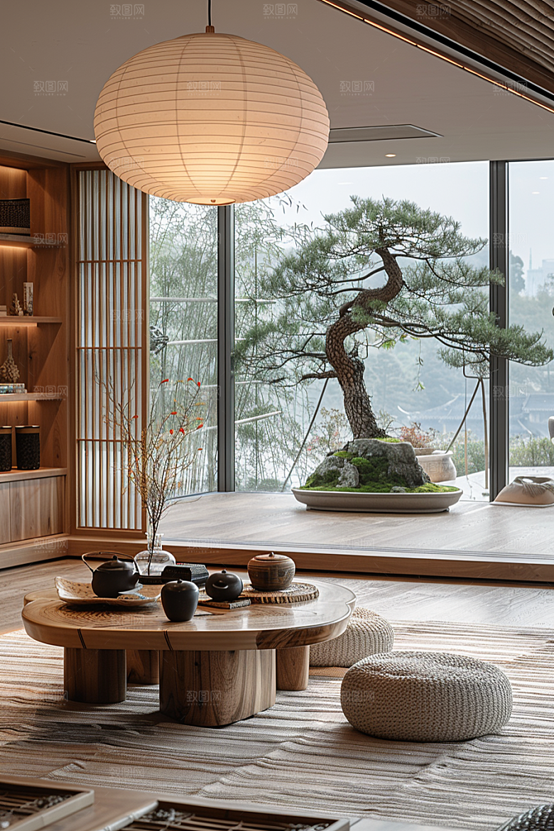 黑松盆景高清文化摄影图