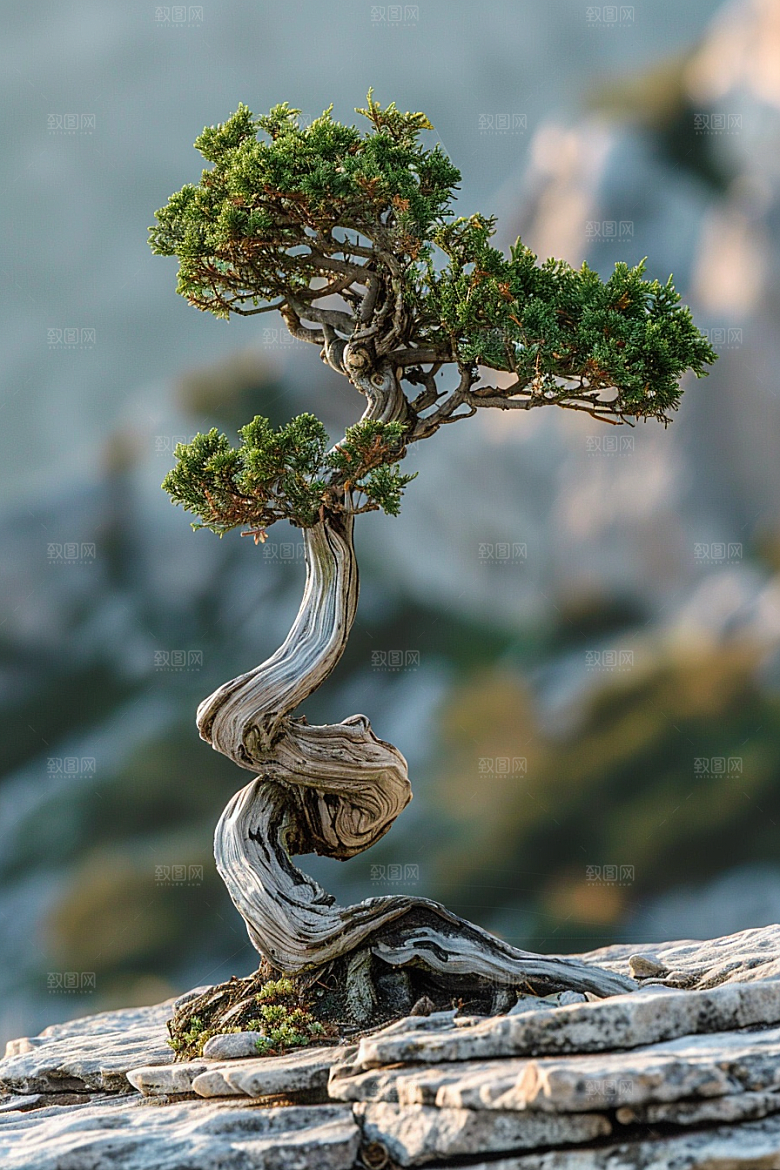 黑松盆景松树高清摄影图