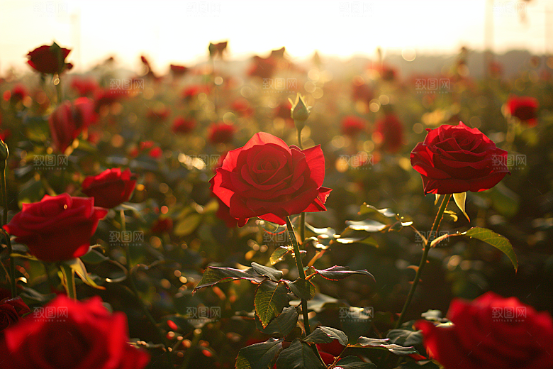 月季花唯美玫瑰花素材
