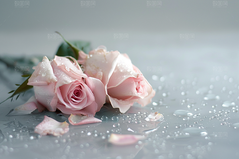月季花优雅高清素材