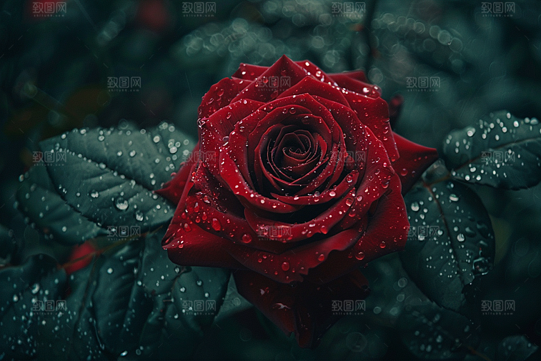 月季花复古玫瑰花素材