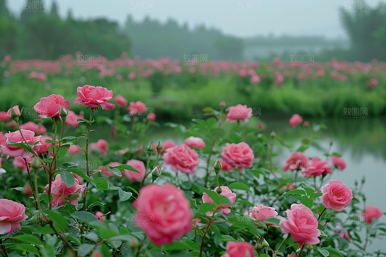 月季花花朵优雅素材