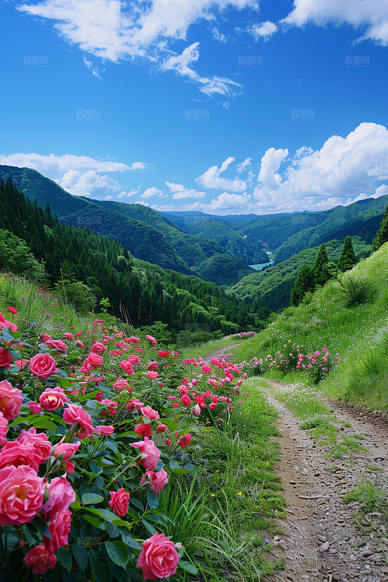 月季花唯美花卉素材