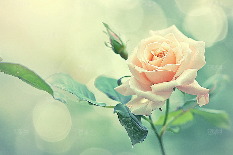 月季花繁花唯美素材