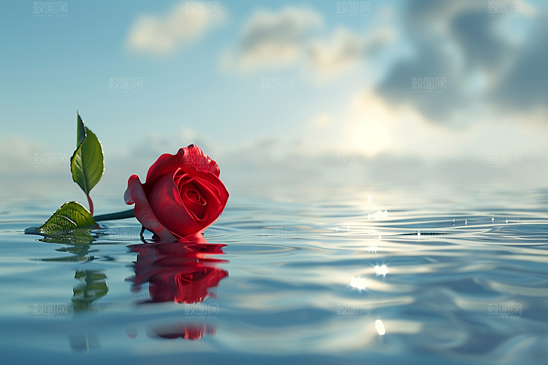 月季花浪漫高清素材