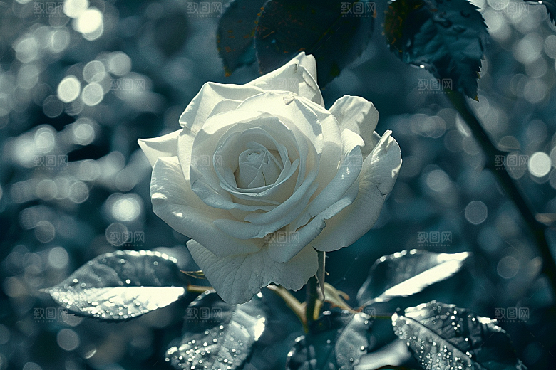 月季花唯美欧月素材