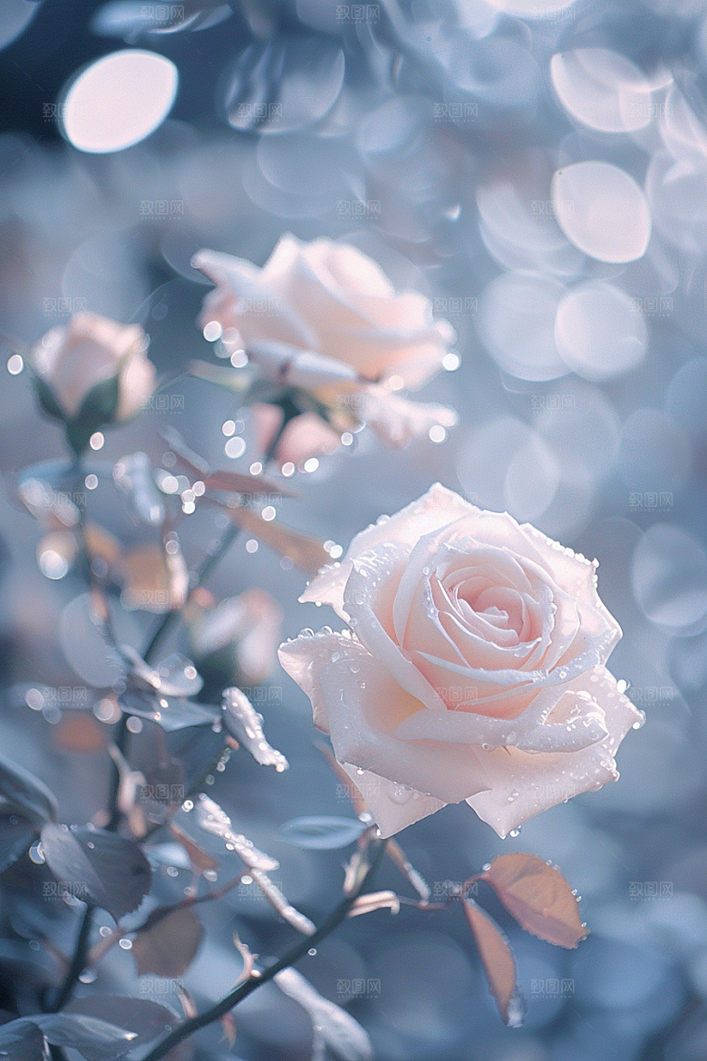 月季花唯美花朵素材