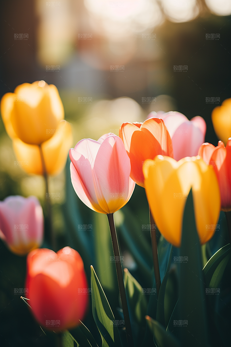 郁金香花朵高清摄影图