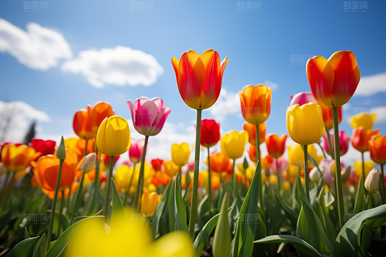 郁金香花卉自然摄影图