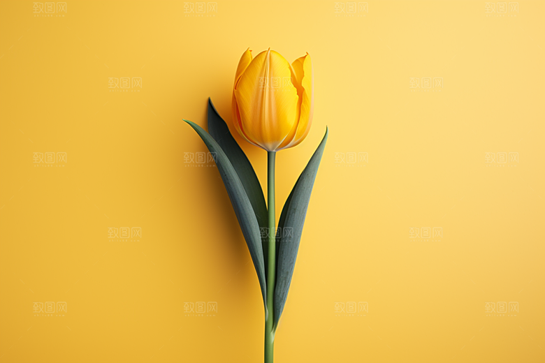 郁金香彩色花卉摄影图